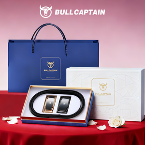 BULLCAPTAIN Genuine Leather <b>Belt</b> Gift Set for Men Luxury 2 Automatic Buckles <b>Ratchet</b> <b>Belt</b> Custom Logo Gift Box Male <b>Belts</b> - Product Image 6