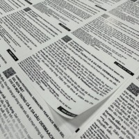 Autocollants d'emballage compostables personnalisés, étiquettes thermiques directes écologiques, fabricant vietnamien, vente en gros OEM