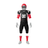 Uniforme de football américain personnalisé de qualité supérieure, 100% polyester respirant, manches courtes, antibactérien, séchage rapide, taille plus