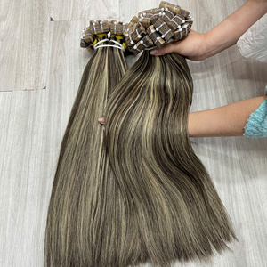 Modern <b>Edge</b> Two Tone Adhesive Skin Wefts 100% Vietnamese Human Hair Ready To Ship Flat Fitting Long Lasting Durable - Product Image 2