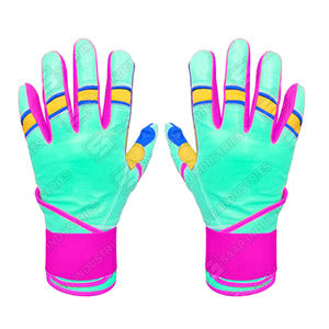 Guantes de Bateo de Béisbol y Sóftbol SAAR INDUSTRIES, Cuero Vacuno Original, Cierre de Velcro, Ambidiestros, Ligeros y Duraderos - Product Image 2