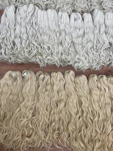 Extensions de cheveux humains blonds à prix de gros, vague naturelle, trame de cheveux de qualité supérieure, sans nœuds - Product Image 5