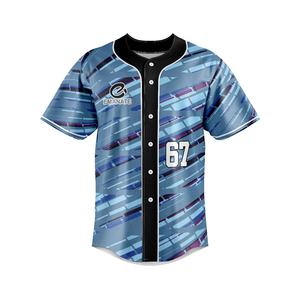 Uniforme de Béisbol y Sóftbol Personalizado al por Mayor, Transpirable, Talla Grande, Color Azul - Product Image 5