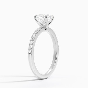 BOJ <b>Ring</b> 026 Cushion Cut 925 <b>Silver</b> Antique Scroll Engraved Three Stone Diamond <b>Ring</b> 2ct D Color VVS1 Moissanite GRA Certified - Product Image 2