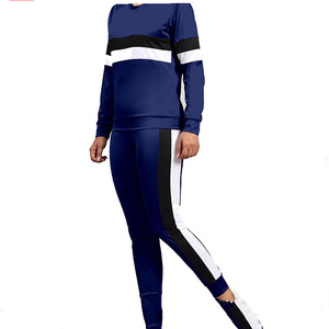 Conjuntos Deportivos de 2 Piezas, Sudaderas y Pantalones Deportivos con Cuello Redondo, Hechos de Poliéster, Se Aceptan Marcas Privadas, Estilo Deportivo - Product Image 3