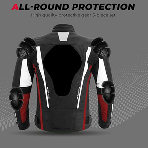 Chaqueta de Motocicleta para Hombre, Manga Larga, Armadura Protectora, Certificación CE, Tejido Transpirable, Equipo de Conducción para Todas las Estaciones - Product Image 2