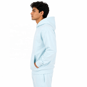 Ensemble de survêtement unisexe respirant en molleton épais avec strass, doux et brossé, pour l'automne, avec logo personnalisé, vente en gros de sweats à capuche - Product Image 4