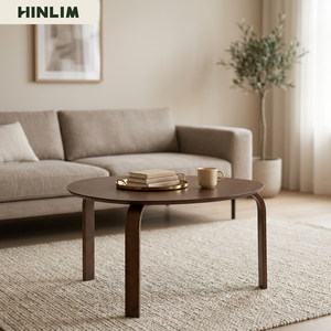 Ensemble de tables basses gigognes en bois de noyer, design minimaliste, mobilier de maison moderne, durable et portable, style nordique - Product Image 3