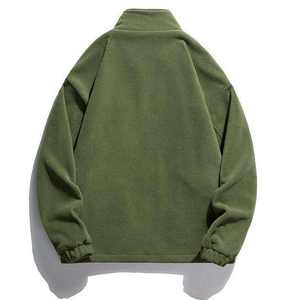 Veste polaire camouflage unisexe personnalisée, couleur unie, fermeture éclair premium, manteau d'automne de haute qualité, chaud, imperméable, respirant, formel - Product Image 2