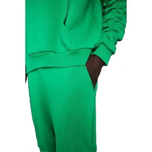 ชุดวอร์มแทรคสูทคุณภาพสูง กางเกงขายาวแบบซ้อนทับ เสื้อแขนยาว ผ้าฝ้ายผสมโพลีเอสเตอร์ สำหรับวิ่งและออกกำลังกาย สำหรับผู้ใหญ่ - Product Image 2