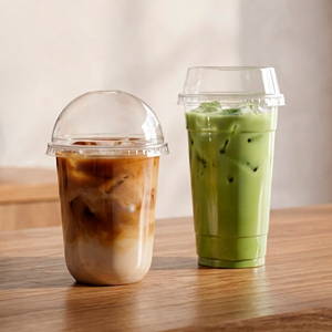 Viet Nam Clear Round PP Plastic <b>Cup</b> with Lid for Iced Coffee Matcha Tea <b>Cold</b> Drinks - Product Image 1