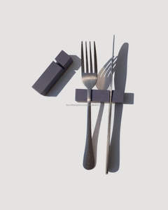 Repos de couverts en marbre blanc poli pour la décoration de table à manger de luxe et la configuration d'arrangement de table de restaurant - Product Image 3