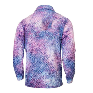 เสื้อเชิ้ตแขนยาวกันแดด UPF 50 สำหรับผู้ชาย ผ้าเจอร์ซีย์ แห้งเร็ว ระบายอากาศได้ดี โพลีเอสเตอร์ พิมพ์ลายแบบซับลิเมชั่นตามสั่ง - Product Image 5