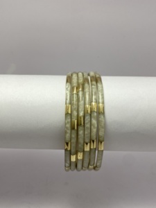 Handmade Resin & Brass Bracelets – Minimalist Adjustable Jewelry for Women Custom Resin Brass Bracelet – Elegant Handmade - Product Image 6
