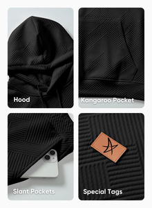 Men’s 2 Piece Jacquard Sweatsuit Set Hoodie Sweatshirt and Jogger Sweatpants Casual <b>Tracksuit</b> Sportswear Outfit - Product Image 4