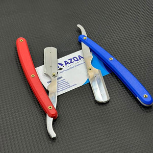 Navaja de afeitar profesional para barbería, cuchillo de afeitar de acero inoxidable con mango clásico, herramienta de aseo para hombres - Product Image 2