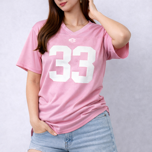 เสื้อฟุตบอลอเมริกันตาข่ายสำหรับผู้หญิงขายดีที่สุด ราคาถูก สั่งทำได้ตามแบบ ระบายอากาศได้ดี ผลิตจากโพลีเอสเตอร์ รับผลิตจำนวนมาก OEM สหรัฐอเมริกา - Product Image 4