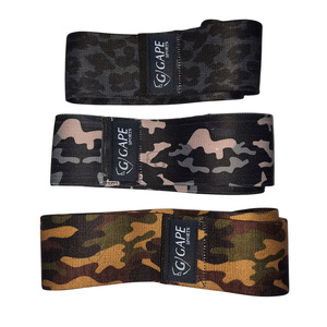 Bandas de Resistencia para Ejercicio en Casa con Logotipo Personalizado, Juego de Bandas de Resistencia para Entrenamiento Deportivo de Piernas y Cadera, Hechas de Tela de Algodón y Poliéster - Product Image 1
