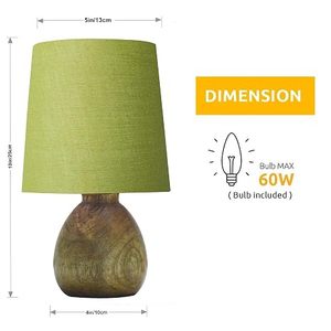 Handcrafted Wooden <b>Table</b> Lamp <b>Rustic</b> <b>Bedside</b> Floor Lamp Wooden Base <b>Bedside</b> Light for Bedroom Home Decor - Product Image 2