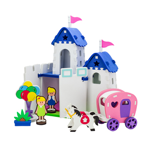 Ensemble de jeu Château des rêves en mousse EVA 3D écologique - Jouet éducatif à assembler soi-même pour enfants, non toxique, sans colle, lavable - Product Image 1