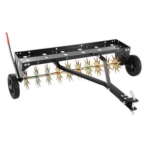 Aeratore a Spuntoni Manuale per Prato, Resistente alla Ruggine, con Gancio Universale da 40 Pollici per Rimorchio, Capacità di Carico 150 libbre - Product Image 1