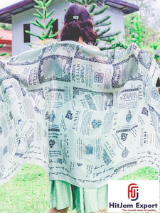 Creative Innovative Custom Printed Square Scarf Manufacturer <b>Silk</b> Feel <b>Head</b> <b>Wrap</b> Shawl Private Label OEM ODM India Factory - Product Image 6