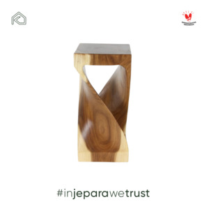 Luxury Solid Teak Wood <b>Side</b> <b>Table</b> Modern Sculptural Eco-Friendly Handmade Accent Furniture for Villa Resort Global Made Jepara - Product Image 3