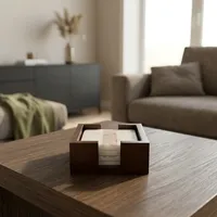 Ensemble de sous-verres en marbre de luxe avec support en métal, sous-verres en pierre faits à la main pour la décoration de table, maison, bureau, restaurant
