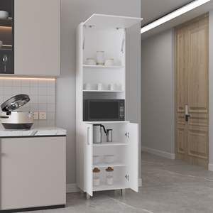 Maeser 3 porte 4 gambe cucina dispensa con 5 ripiani un elegante armadi da cucina - Product Image 3