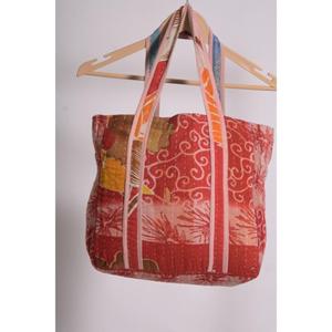 Bolsa de Mano Vintage de Algodón Kantha, Bolsa de Hombro Boho India Hecha a Mano, Bolsa de Compras Reutilizable de Gran Capacidad, Ecológica, Regalo - Product Image 1