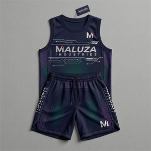 Ensemble de maillots d'équipe de basketball respirants, imprimés sur mesure en usine, grandes tailles, pour hommes et femmes, vente en gros OEM - Product Image 3