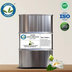 Absoluto de Loto Blanco de Alta Pureza (Nelumbo Nucifera) Extraído por Extracción con Solvente, Formulación para Cosméticos y Aromaterapia por Katyani Exports - Product Image 3