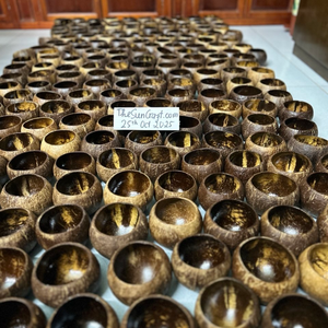 ชามมะพร้าวธรรมชาติ เป็นมิตรกับสิ่งแวดล้อม ย่อยสลายได้ ทำด้วยมือ สำหรับเสิร์ฟสลัด สมูทตี้ ซุป ของหวาน อาซาอิ ขายส่ง เวียดนาม - Product Image 4