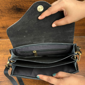 New Arrival Handbag Animal Fur Leather Sling Bag Gypsy Boho Real Leather Vintage Handmade Western Style Multi Uses Sling Bag - Product Image 4