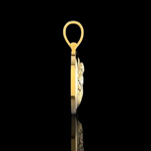 Iced Oud Hip Hop Moissanite Diamond Strength of a King Lion <b>Face</b> Pendant in 925 Silvar 14K Gold Plated Power & Royal Masculinity - Product Image 3
