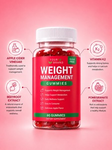 Gummies au vinaigre de cidre de pomme en marque blanche OEM pour le soutien à la gestion du poids - Product Image 3