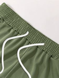 Conjunto de Camiseta y Pantalones Cortos de Algodón para Hombre, Estilo Casual, Ropa Deportiva para Gimnasio, Fitness, Jogging - Product Image 5