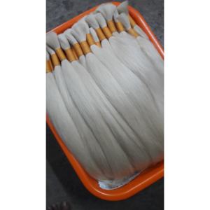 Extensiones de Cabello Humano de Color Claro, Cabello Humano Natural de Una Sola Capa, 10-34 Pulgadas, Origen India, Plazo de Entrega de 4-5 Días - Product Image 1