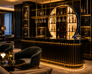 Comptoir de bar LED de luxe Zenith pour bars et espaces lounge modernes - Product Image 4