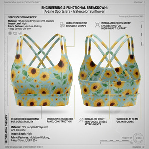 2026 New Unique Style Trendy Sports <b>Bra</b> Yoga Fitness Padded Workout Top Breathable <b>Stretch</b> Activewear High Strength Sports <b>Bra</b> - Product Image 2