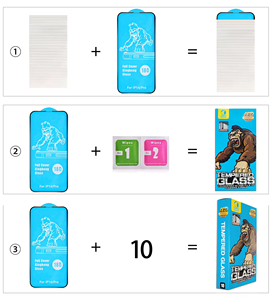 2025 cao cấp hot bán buôn <span class=keywords><strong>Iphone</strong></span> 12 13 14 15 16 Pro Max cao rõ ràng Tempered Glass bảo vệ màn hình phim - Product Image 1