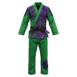High Quality Custom Made Cotton Bjj Gi Pearl Weave Judo Gi Kimono Sportswear Martial Art Jiu Jitsu Uniform For Adults Kids Front - Product Image 1