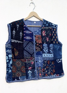 Chaqueta Acolchada de Algodón para Mujer, Abrigo con Parche Hecho a Mano de Estilo Indio Abierto, Abrigos Bohemios, Novedad - Product Image 2