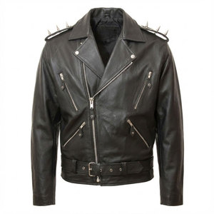 Men biker Leather Jacket Slim Fit Style Modern Fashion Premium Soft Leather Trendy Streetwear Stylish Winter Jacket For Sale - Product Image 1
