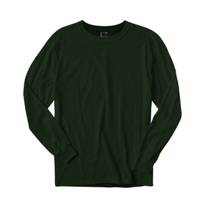 เสื้อยืดแขนยาวคอกลมทรงปกติผ้าคอตตอน/ใยไผ่ AIRism คุณภาพสูง ขายดี แห้งเร็ว เป็นมิตรกับสิ่งแวดล้อม สำหรับผู้ชาย - Product Image 4