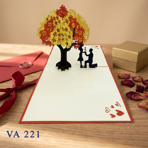 Tarjetas de Regalo Pop-up para Parejas, San Valentín, Año Nuevo, Diseño de Amor 3D Personalizado, Hechas a Mano en Vietnam, Papel Cortado con Láser, Superventas en Vietnam - Product Image 3