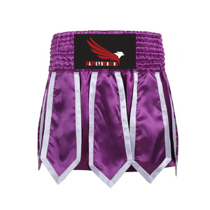 Pantalones Cortos de Boxeo de Satén Premium con Logotipo de Marca Bordado Personalizado, Pantalones Cortos de Boxeo de Tela de Satén de Spandex/Poliéster de Alta Calidad - Product Image 1