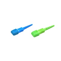 Connecteur à fibre optique Damu Auto Shutter SC APC avec capuchon anti-poussière de 30 mm, conception de protection pour câble de 3,0 mm, utilisation FTTx, certifié ROHS/ISO9001