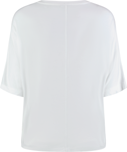 Blusa Larga Casual de Verano para Mujer, Holgada, con Hombros Descubiertos, Manga Murciélago, Cuello Redondo, Bordada, de Spandex, Negra - Product Image 4