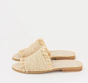 Moroccan Raffia <b>Slides</b> – Handcrafted Boho Sandals for Summer - Product Image 2